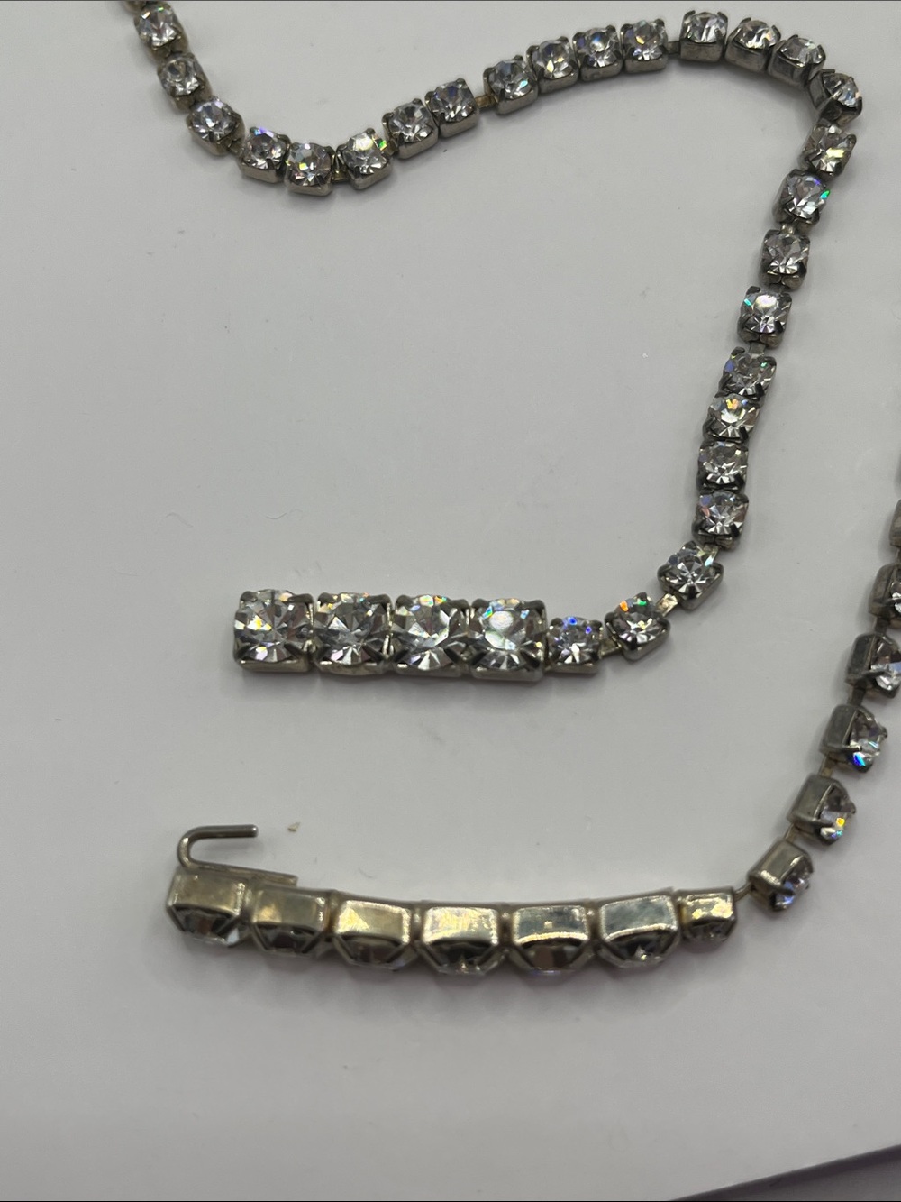 Vintage 80's Crystal Rhinestone Belt - Picture 3 of 4